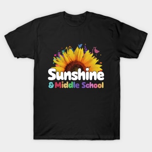 Sunshine and Middle School Back to School T-Shirt